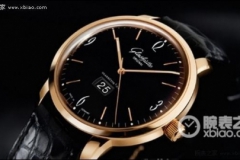 格拉苏蒂六十年代大日历黑色表盘玫瑰金腕表