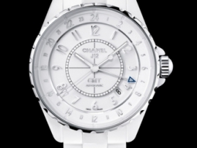 2012新品香奈儿J12 GMT白色陶瓷腕表