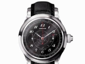 万宝龙Villeret1858系列18K白金计时腕表