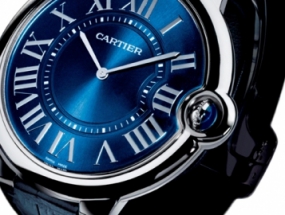 卡地亚蓝气球系列超薄铂金腕表