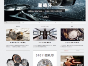 万国将精湛的制表工艺融入网站设计