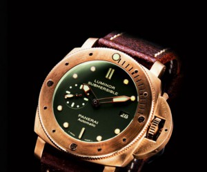 47毫米綠銹色青銅質沛納海Luminor腕表