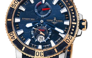 雅典锤头鲨Maxi航海潜水钛金属限量腕表