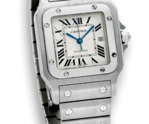 卡地亚Santos系列不锈钢自动上弦手表