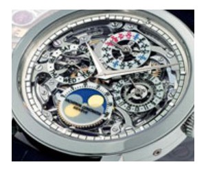 江詩丹頓鏤空自動萬年歷月相手表