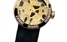 迪奥拉蒂系列迷你豹纹版手表
