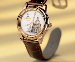 格拉蘇蒂建筑物琺瑯彩繪紀念手表