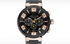 LV全新Black Fore黑钢粉红金腕表