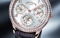 百达翡丽超薄复杂年历钻石腕表