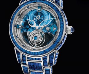雅典Royal Blue飞行陀飞轮钻石腕表闪耀World Brand Piazza 2012