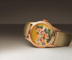 瑞士依度表跨界合作中國景泰藍大師 祥瑞花卉琺瑯機械腕表