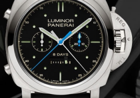 品鑒沛納海Luminor 1950 限量版雙追針8日動力鈦金腕表