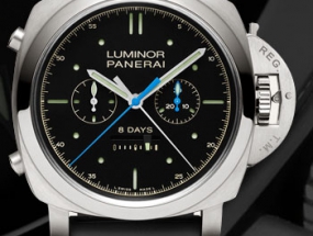 品鉴沛纳海Luminor 1950 限量版双追针8日动力钛金腕表