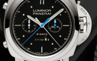 品鉴沛纳海Luminor 1950 限量版双追针8日动力钛金腕表