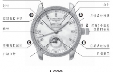 浪琴 L600月相自动上弦腕表设置时间、日期、星期、月份和月相的方法