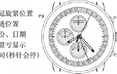 波尔表自动计时秒表连月相盈亏显示的调校方法