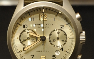 2013巴塞尔Hamilton Khaki Pilot Pioneer Auto Chrono腕表实拍