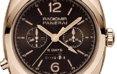 沛纳海推出RADIOMIR 1940 45毫米8日动力储存两地时间单按把计时腕表