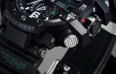 Casio时尚品牌最近发表了新款飞行时计腕表