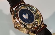 朗格轨迹月相显示14天动力储存万年历腕表实拍