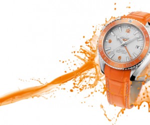 欧米茄海马系列海洋宇宙橙色陶瓷腕表