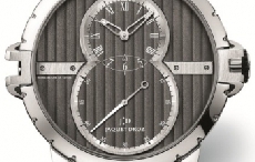 雅克德罗推出全新日内瓦条纹大秒针运动腕表