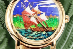 装饰艺术 简评雅典釉瓷珐琅腕表系列HMS胜利号腕表