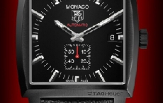 豪雅推出摩纳哥系列全新Full Black 37 mm 腕表