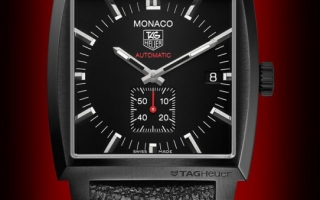 豪雅推出摩纳哥系列全新Full Black 37 mm 腕表