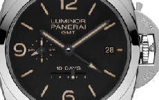 LUMINOR 1950 10 DAYS GMT AUTOMATIC ACCIAIO-44mm10日动力储存两地时间自动精钢腕表