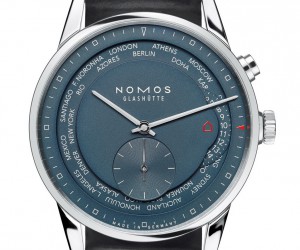 NOMOS推出全新苏黎世系列正蓝色世界时腕表