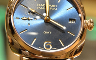 沛纳海推出珍稀限量版Radiomir 47毫米3日动力储存两地时间红金腕表