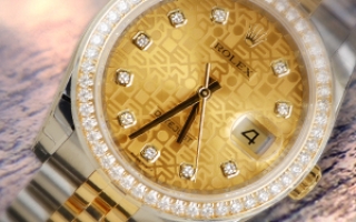 不銹鋼與黃金的配襯  品鑒勞力士日志型系列鑲鉆腕表