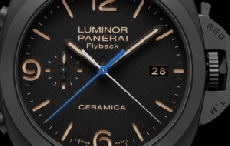 沛纳海推出Luminor 1950系列44毫米3日动力储存飞返计时自动陶瓷腕表