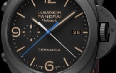 SIHH 2015沛纳海Luminor 1950系列44毫米3日动力储存飞返计时自动陶瓷腕表