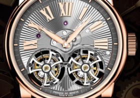 輪輪相扣的復雜結扣 品鑒羅杰杜彼Hommage系列雙飛行陀飛輪腕表