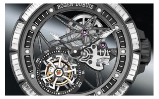 跨界融合 品鉴罗杰杜彼Excalibur Spidr系列飞行陀飞轮镶钻腕表