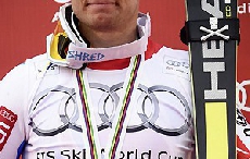 理查德米勒形象大使亚历克西•潘特豪荣获高山滑雪世界杯季军