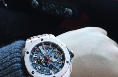 今天入手的HUBLOT2014法拉利王金款