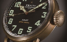 原创复古风格演绎Zenith始于航空时代的傲人成就：全新Pilot Type 20 Extra Special青铜腕表