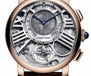 卡地亚Rotonde de Cartier“地球与月亮”陀飞轮双时区月相腕表