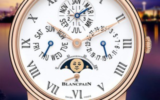 华美格调 品鉴宝珀Villeret系列月相万年历腕表