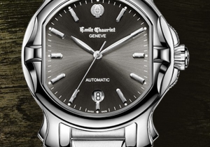 圆中有方  品鉴艾米龙子爵系列黑盘腕表