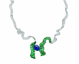 Soie Dior高级珠宝 自由流动的珠宝丝带
