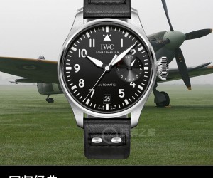 回歸經典 品鑒萬國表大型飛行員腕表精鋼黑盤腕表