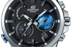 CASIO EDIFICE EQB-600全新藍牙表款 精準掌握全球300城市時間 商務人士及旅行愛好者首選 獨特3D立體地球表盤 輕松判讀世界時間