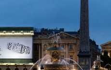 巴黎协和广场展现浪琴表色彩