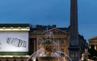 巴黎协和广场展现浪琴表色彩