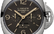 沛纳海发布两款全新Luminor 1950 Equation of Time 8 Days GMT 8日动力储存两地时间腕表