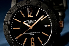 意式风格 宝格丽BVLGARI BVLGARI Carbon Gold黑色编织表带腕表